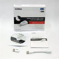 🔌 edimax ew-7722utn 300 mbps wireless 11n mini-sized usb adapter: enhanced connectivity with ezmax setup wizard - white logo