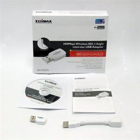 img 1 attached to 🔌 Edimax EW-7722UTn 300 Mbps Wireless 11n Mini-Sized USB Adapter: Enhanced Connectivity with EZmax Setup Wizard - White