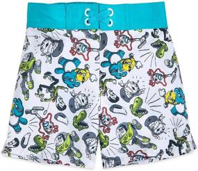 img 4 attached to Disney Pixar Story Swim Trunks