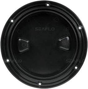 img 2 attached to SEAFLO Black Circular Non Slip Inspection Hatch with Detachable Cover - 4-8 inches: Slip-Proof & Convenient Access Solution