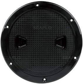 img 3 attached to SEAFLO Black Circular Non Slip Inspection Hatch with Detachable Cover - 4-8 inches: Slip-Proof & Convenient Access Solution