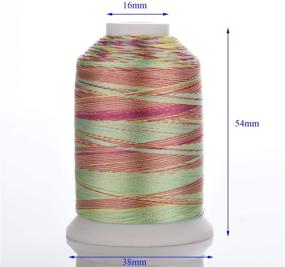 img 3 attached to Simthreads 12 Variegated Color Embroidery Machine Thread - Ideal for 🧵 Janome, Brother, Pfaff, Babylock, Singer, Bernina, Husqvarna and Most Sewing Embroidery Machines