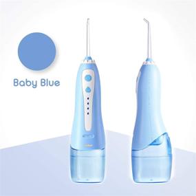 img 3 attached to 💦 IntellVision Water Flosser with USB Charging - Professional Cordless Dental Oral and Nasal Irrigator for Home and Travel, Braces & Bridges Care