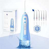 💦 intellvision water flosser with usb charging - professional cordless dental oral and nasal irrigator for home and travel, braces & bridges care logo