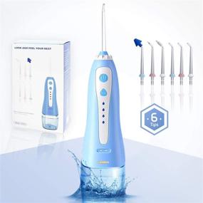 img 4 attached to 💦 IntellVision Water Flosser with USB Charging - Professional Cordless Dental Oral and Nasal Irrigator for Home and Travel, Braces & Bridges Care