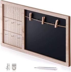 img 4 attached to 🔑 Boho and Rustic Key Holder: Photo Frame Key Hooks Organizer for Stylish Wall Décor and Easy Organization