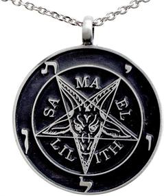 img 4 attached to OhDeal4U Pendant Necklace Baphomet Stainless