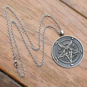 img 3 attached to OhDeal4U Pendant Necklace Baphomet Stainless