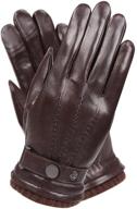 🧤 premium texting touchscreen sheepskin leather cashmere men's gloves & mittens – a perfect blend of style, comfort, and functionality logo