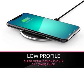img 2 attached to 📱 SMPL. Быстрая беспроводная зарядка, плитка беспроводной зарядки 10W, совместима с iPhone 12/12 Pro/11/XS Max/XR/XS/X/8/8+, Samsung Galaxy S10/S9/S9+/S8/S8+/Note 9 и другими (черный)
