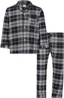 baileys flannel pajamas with buttoned sleeves logo