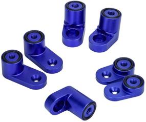 img 3 attached to PQY Rear Wing Spoiler Riser Extender Kit Bolt-On Type Compatible With 2013 Ford Focus ST 4Dr Hatchback 2014 2015 2016 2017 2018 (Blue)