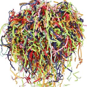 img 3 attached to 🐦 Colorful Paper Super Shredder Ball Bonka Bird Toys - Natural Shred for Parrots, Parrotlets, Budgies, Quakers, and Doves