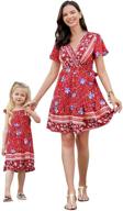 👗 popreal dresses: bohemian printed girls' clothing and dresses for perfect matching outfits logo