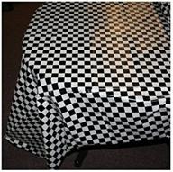 🏁 u.s. toy black and white checkered plastic table cover logo