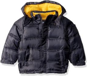 img 2 attached to 🧥 Boys' Vertical Bubble Jacket with Storm Placket - Jackets & Coats for Enhanced SEO
