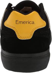 img 2 attached to Emerica Mens Skate Shoes in Black and Yellow