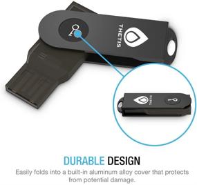 img 3 attached to 🔑 FIDO U2F Security Key: Thetis Aluminum Folding Design - A Universal USB Two Factor Authentication Solution for Enhanced Protection on Windows/Linux/Mac OS, Gmail, Facebook, Dropbox, SalesForce, GitHub.