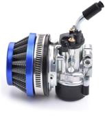 🏎️ high performance racing carburetor with air filter for 2 stroke engine bicycles - blue, 49cc-80cc logo