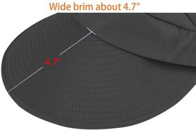 img 1 attached to Packable Visor Sun Hat for Women - 👒 HINDAWI Wide Brim with UV Protection for Summer Beach