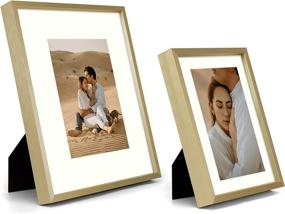 img 3 attached to Frametory Aluminum Picture Frames Set of 7: Gold Gallery Wall Kit 🖼️ for Stylishly Displaying 11x14, 8x10, and 5x7 Inch Photos - Perfect Home Decoration Solution