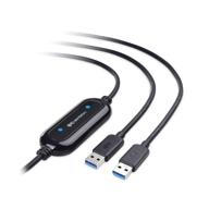 💻 эффективный кабель для передачи данных usb 3.0: кабель cable matters pc to pc connector для windows и mac с совместимостью с pcmover - включая pclinq5 и bravura easy computer sync в 6,6 футов логотип