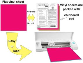 img 2 attached to 🎨 Vibrant and Versatile: 5 Pink Oracal 651 Vinyl Sheets, 12x12”, Perfect for Crafting, Lettering, and Decorating