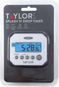 img 1 attached to 🍳 Taylor Pro Heavy-Duty Digital Kitchen Timer - Splash-proof, Impact-Proof, and Water-Resistant Chef's Countdown Clock for Cooking - Plastic/White