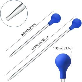 img 2 attached to 🐠 2-Piece Coral Feeder Set: 35 cm and 25 cm Long Acrylic Marine Fish Reef Feeding Tool for Accurately Feeding Coral Spots, Anemones, Corals, Brine Shrimp & More, Suitable for Most Aquarium Organisms