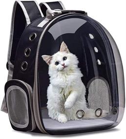 img 4 attached to 🐱 ZYHOOOE Cat Backpack Carriers with Airline Approval, Pet Bubble Backpack for Travel, Hiking, and Outdoor Use – Waterproof, Breathable, and Small Space Pet Travel Bag