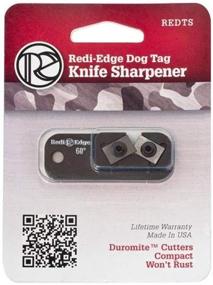 img 1 attached to 🔪 Маленький точильщик ножей Redi-Edge Dog Tag: компактное и эффективное решение для заточки