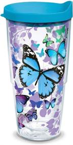 img 4 attached to 🦋 Turquoise Insulated Butterfly Tervis 1312394