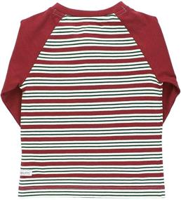 img 1 attached to RUGGEDBUTTS Peppermint Stripe Raglan Henley