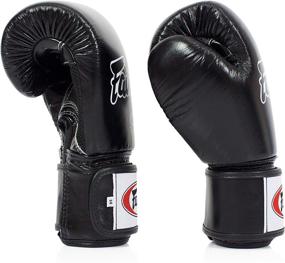 img 1 attached to 🥊 Fairtex Muay Thai Boxing Gloves - BGV1-BR Breathable Gloves - Solid Black Color - Sizes: 12oz, 14oz & 16oz - Training and Sparring Gloves for Boxing, Kick Boxing, and MMA