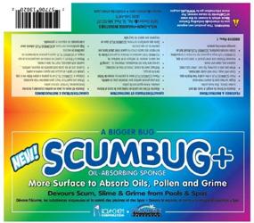 img 2 attached to 🐛 Rola-Chem Scum Bug Scumbug Plus - Hot Tub & Pool Oil Absorbing Sponge for Slime, Oils, and Slime Plus (Single Pack)