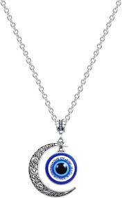 img 4 attached to 🧿 Lucky Evil Eye Necklace: Turkish Beads Chain Pendant for Women and Men