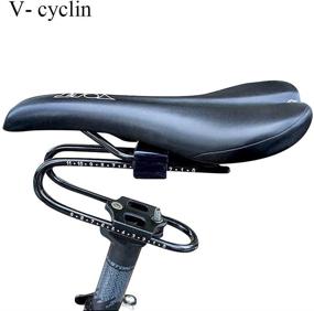 img 3 attached to 🚲 Bike Seat Suspension with Shock Absorber for Mountain Road Leisure Bicycles - Clear Scale, Max Load Capacity: 330 lbs