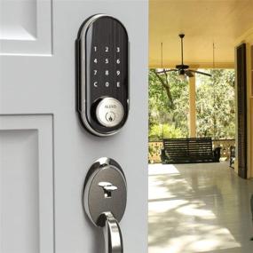 img 3 attached to Enhance Security with ALEKO 2-in-1 Keyless Entry Smart Door Lock - Satin Nickel