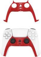 🔴 enhance your ps5 controller with a red diy replacement shell decorative strip logo