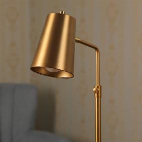 img 2 attached to 💡 CO-Z Gold Desk Lamp: Adjustable LED Bulb & Antique Brass Metal Table Lamp with Marble Base - Perfect Reading Lamp for Office, Bedroom, Living Room - 20’’ Mid Century Modern, Industrial-style Task Lamp