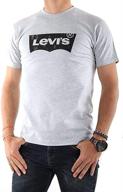 levis batwing t shirt heather large - stylish men's clothing shirts logo