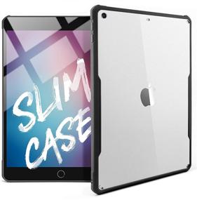 img 4 attached to 📱 TineeOwl iPad 9.7 (2018 / 2017 Version) Ultra Slim Clear Case: Shock-Absorbing, Lightweight, Thin TPU Cover (Black)