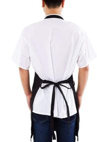 img 1 attached to 🌟 Starry Night Apron: Funny & Cute Bib Apron for Men and Women Chefs - Ideal for Cooking, Kitchen, and BBQ, with No Pocket - Premium Quality, Black