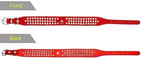 img 1 attached to Dazzling Suede Leather Collar: Sparkling Rhinestone Crystal Jewels for Small Pets