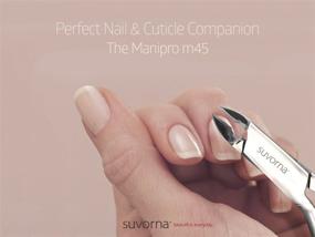 img 3 attached to 💅 Suvorna Manipro 4.5" Cuticle Trimmer - Nail Care Tool with Safety Back Lock - Japanese Steel for Manicure & Pedicure Beauty at Home, Spa, Salon - Cuticle Nippers, Cutter & Clippers Included