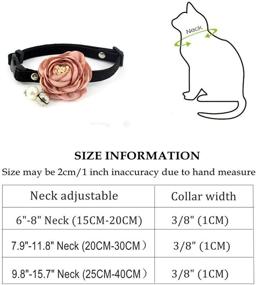 img 2 attached to 🐾 Enhance Your Pet's Style with an Exquisite Dog and Cat Collar - Soft, Comfortable Faux Leather with Bell and Adjustable Bow for Party & Holiday Decorations