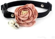 🐾 enhance your pet's style with an exquisite dog and cat collar - soft, comfortable faux leather with bell and adjustable bow for party & holiday decorations logo