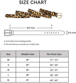 img 1 attached to 🐆 Women's Accessories: Haircalf Waistband Belts in Leopard Leather Fashion