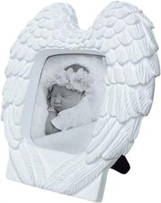 img 4 attached to 👼 Angel Wings Photo Frame: Cherish Memories of Baby, Wedding, Sympathy, Remembrance, and more - 5 1/2" x 5 1/4" Frame