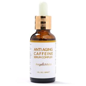 img 4 attached to Age-Defying Caffeine Eye and Face Serum with Green Tea Catechin, Vitamin C, Niacinamide, Hyaluronic Acid, Collagen | Targets Puffiness, Pigmentation, Wrinkles, Fine Lines | 1oz